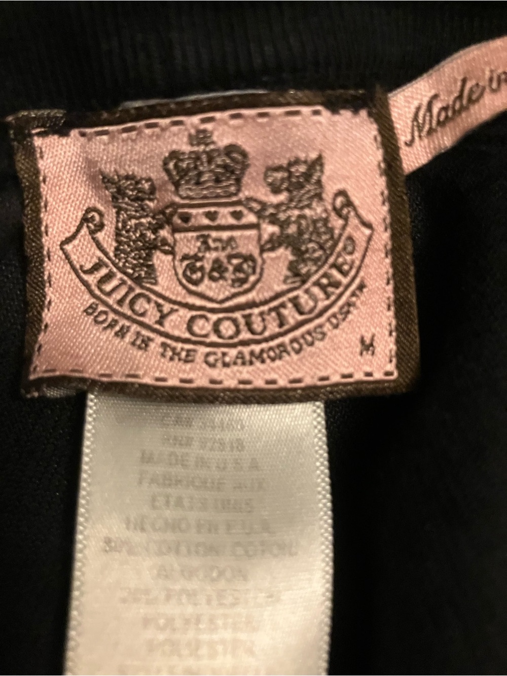 Juicy Couture Black Velour Apparel - Picture 15 of 16